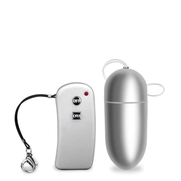 Brava fjärrkontroll vibrerande ägg - L - LOVE AND VIBES Collection Silver