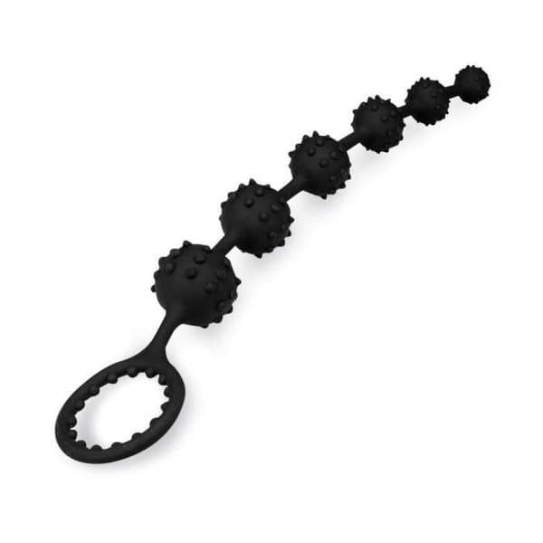 Toto rosenkrans analplugg och cockring - Black Plug and Play Collection