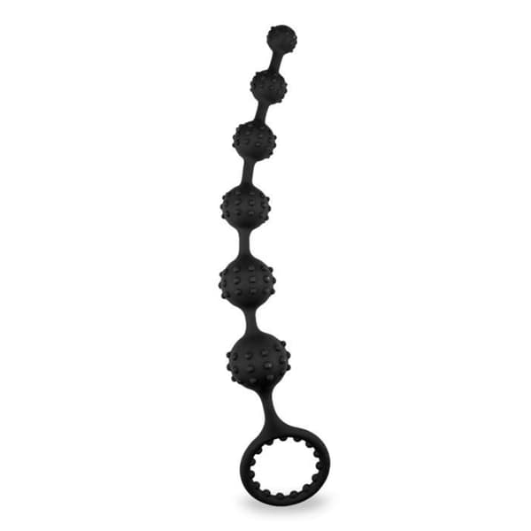 Toto rosenkrans analplugg och cockring - Black Plug and Play Collection