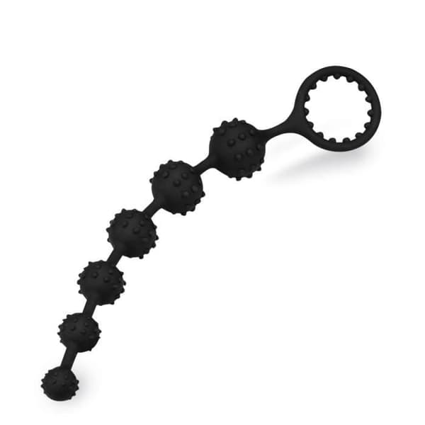 Toto rosenkrans analplugg och cockring - Black Plug and Play Collection