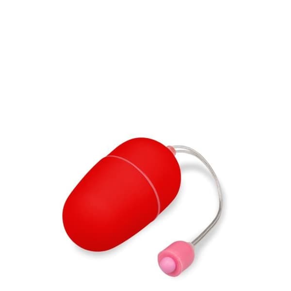 Wiggle Vibrating Egg - M - EggXiting Red Collection