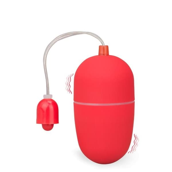 Wiggle Vibrating Egg - M - EggXiting Red Collection