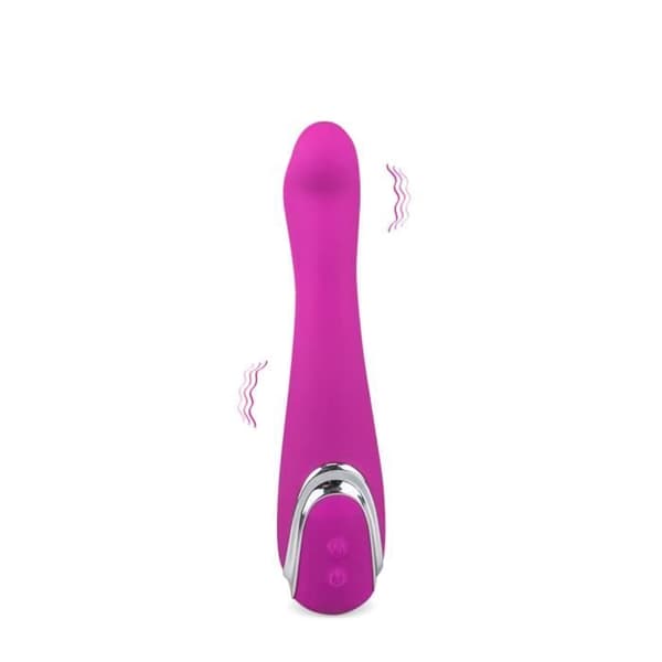 Mjuk böjd vibrator 10 rotationslägen - Orgasmic Rose Collection