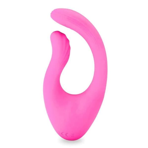 Böjd klitorisvibrator 12 lägen USB magnetisk - LOVE AND VIBES Collection Pink