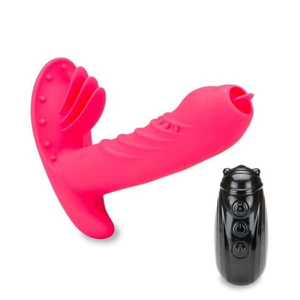 Mandy fjärrstyrda vibrerande och roterande trosor - LOVE AND VIBES Collection Red