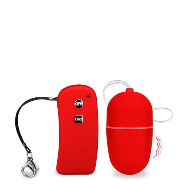 Brava fjärrkontroll vibrerande ägg - M - LOVE AND VIBES Collection Red