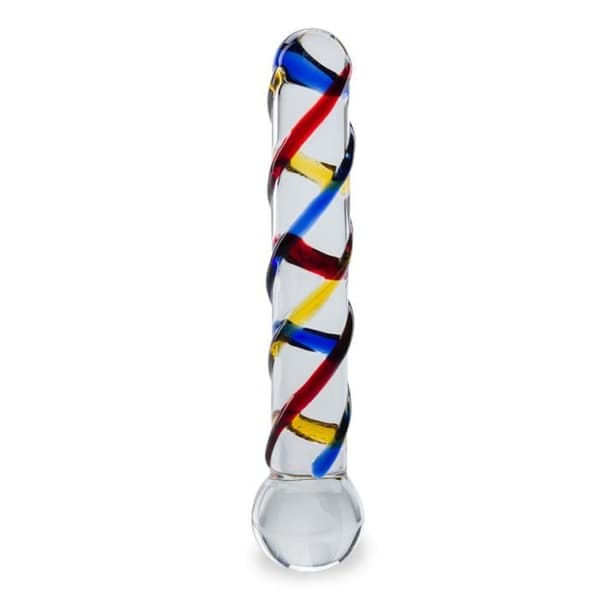 Primary Glass Dildo - LOVE AND VIBES Crystal Collection