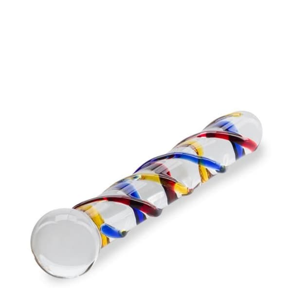 Primary Glass Dildo - LOVE AND VIBES Crystal Collection