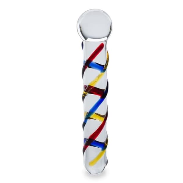 Primary Glass Dildo - LOVE AND VIBES Crystal Collection