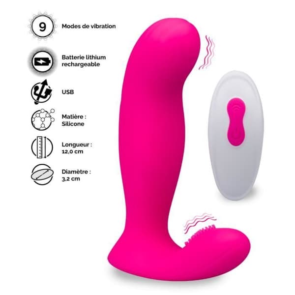 Lust fjärrstyrd prostatastimulator - LOVE AND VIBES Pink Collection