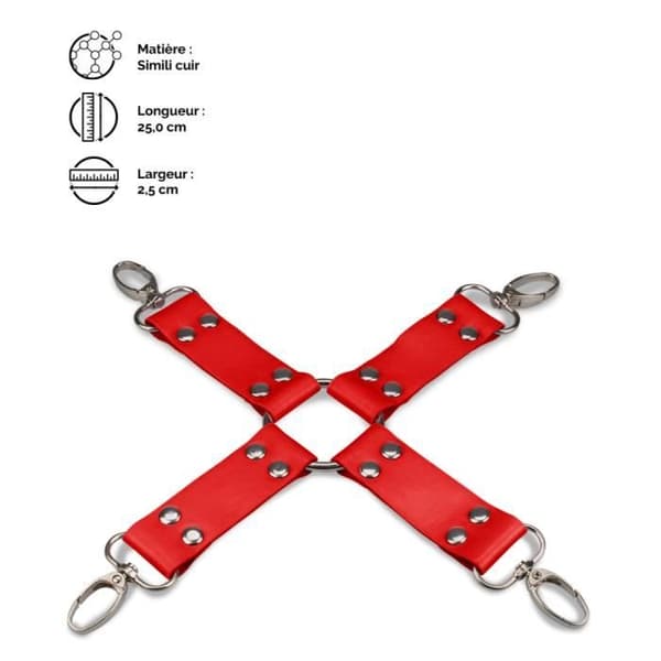 Hogtie korsslips - LOVE AND VIBES Red Collection