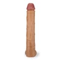 Miniatyrbild 4 av 4: Jätte dildo - LOVE AND VIBES - Mörk hud - 45,0 cm - PVC - Anal