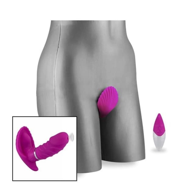 Vibrerande luftfjärrkontroll klitorisstimulator
