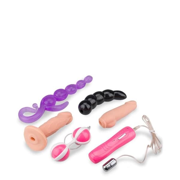 Sexigt paket med 5 vibrerande sexleksaker.