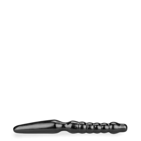 Dubbel analplugg - PVC - Dubbel penetration - Vit - 38cm
