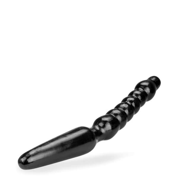 Dubbel analplugg - PVC - Dubbel penetration - Vit - 38cm
