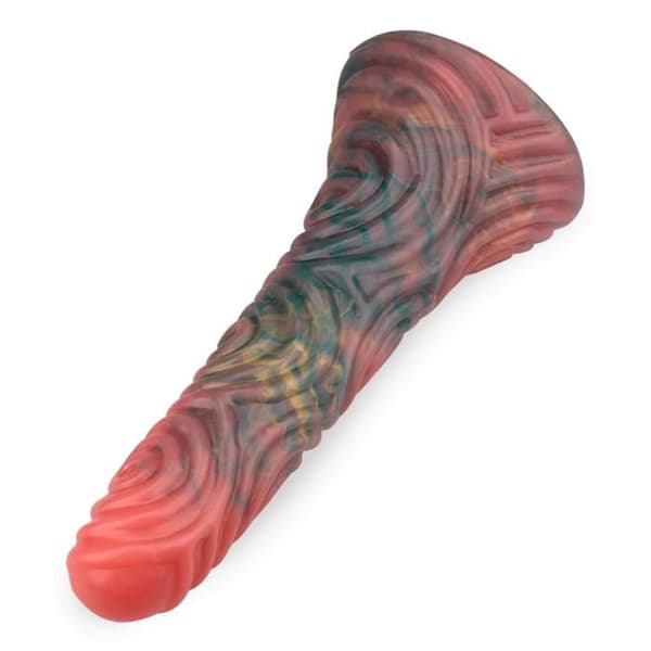 Spiral sugkopp dildo