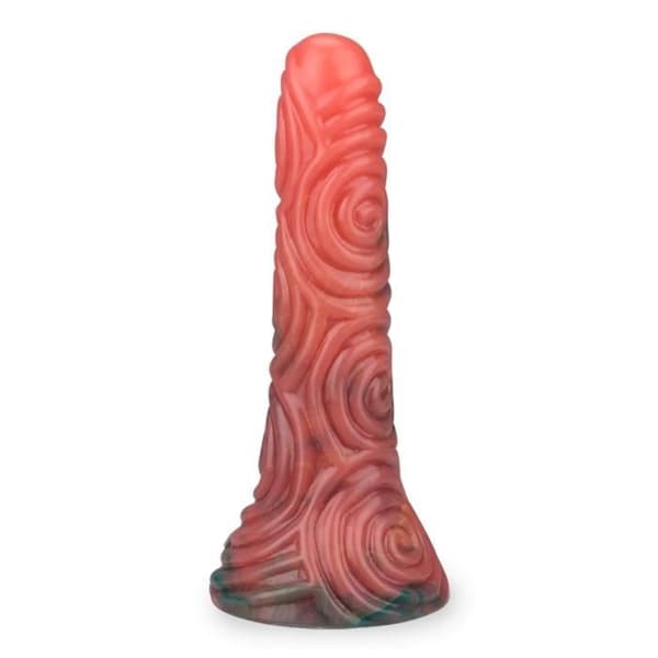 Sexleksak - Spiral sugkoppsdildo - Flexibel - Vit - Medium