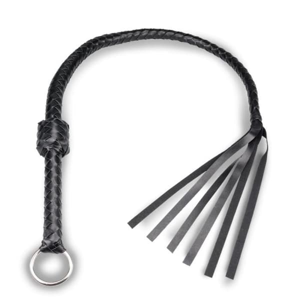 BDSM piska - Märke - 105,0 cm - Flätat konstläder - Remmar för starka sensationer