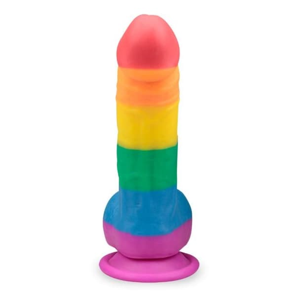Pride Realistic Böjd Sugkopp Dildo