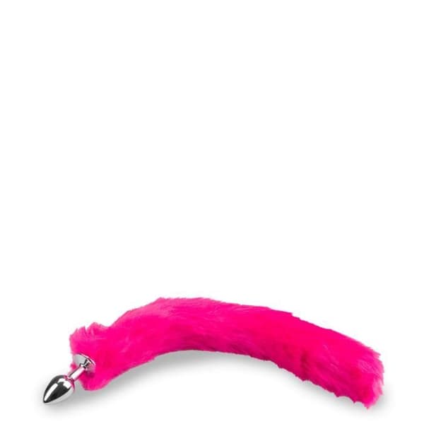 Fuschia vegansk pälsräv svansplugg