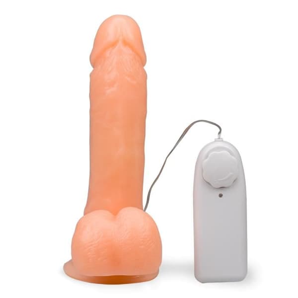 Stort vibrator med sugpropp