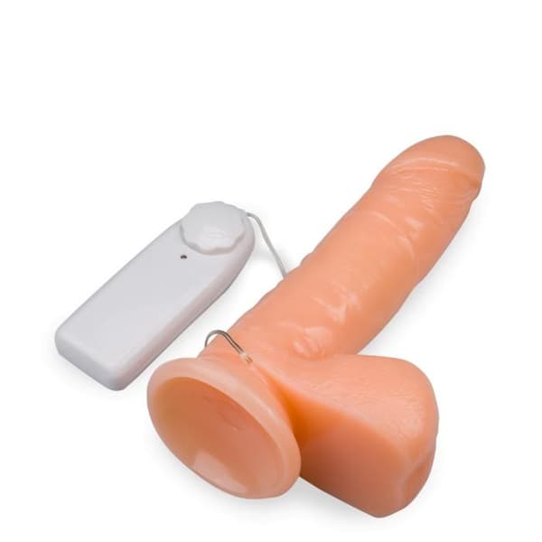 Stort vibrator med sugpropp