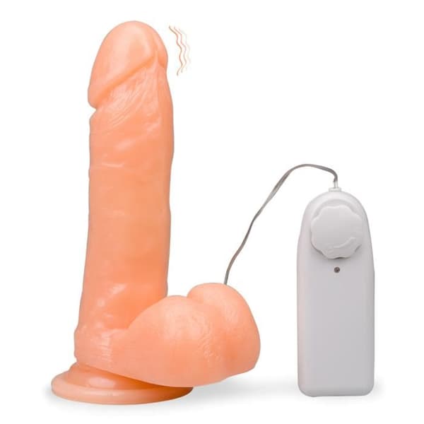 Stort vibrator med sugpropp