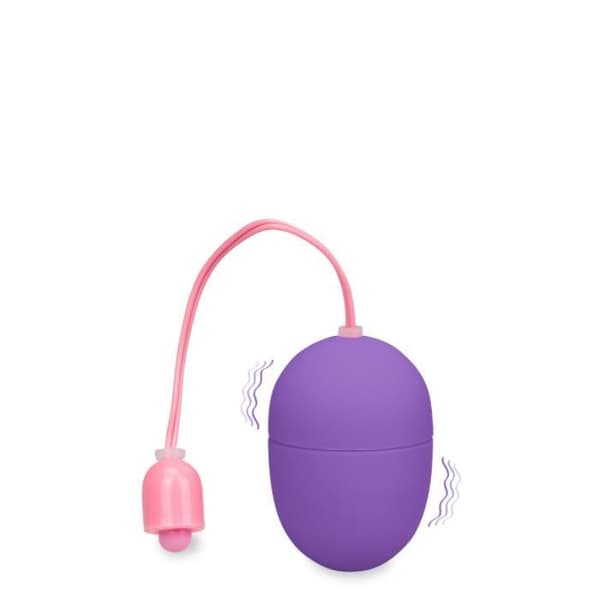 Silikon vibrerande ägg - Wiggle - S Lila - 10 vibrationslägen