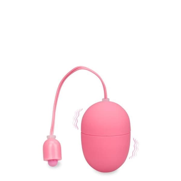 Vibrerande ägg Wiggle - S Rose - Silikon - 10 vibrationslägen - Fjärrkontroll med sladd