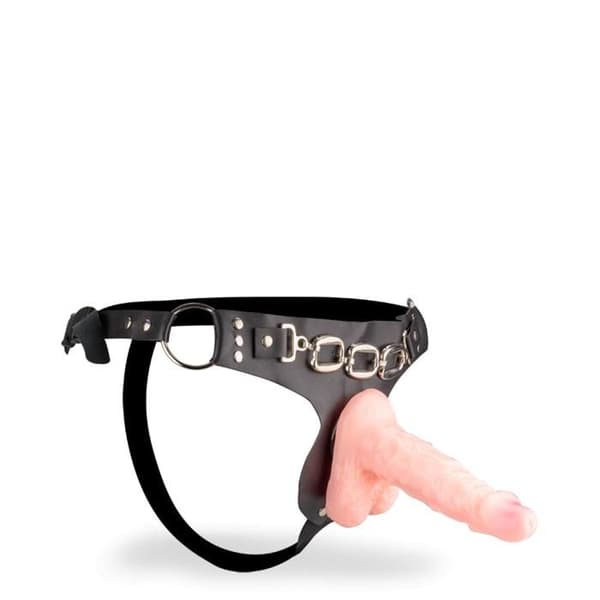 Realistisk dildo O-ringsele - LOVE &amp; VIBES - Anal - Medium - Cyberskin