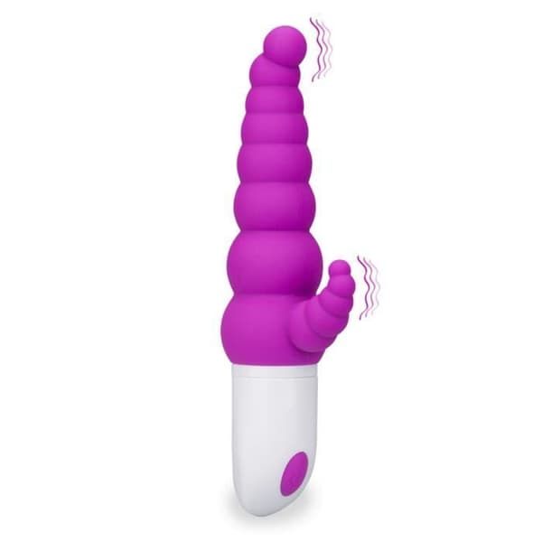 Rabbit vibrator - Moln - 9 lägen - ABS och silikon - Lila