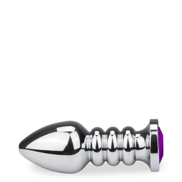 XL ringad rosenknopp anal juvel - 8 färger