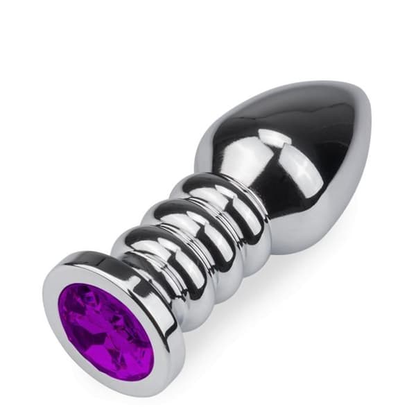 XL ringad rosenknopp anal juvel - 8 färger