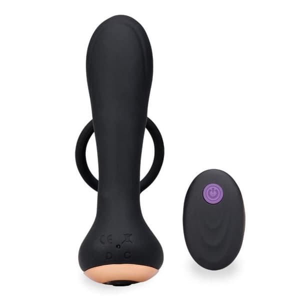 Vibrerande prostatastimulator med cockring 7 lägen