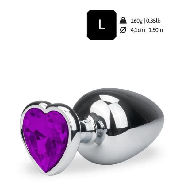 Bijou anal rosebud coeur L - 7 färger