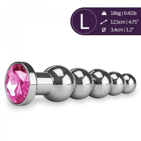 Rosebud analsmycken Rose Quartz Rosenkrans