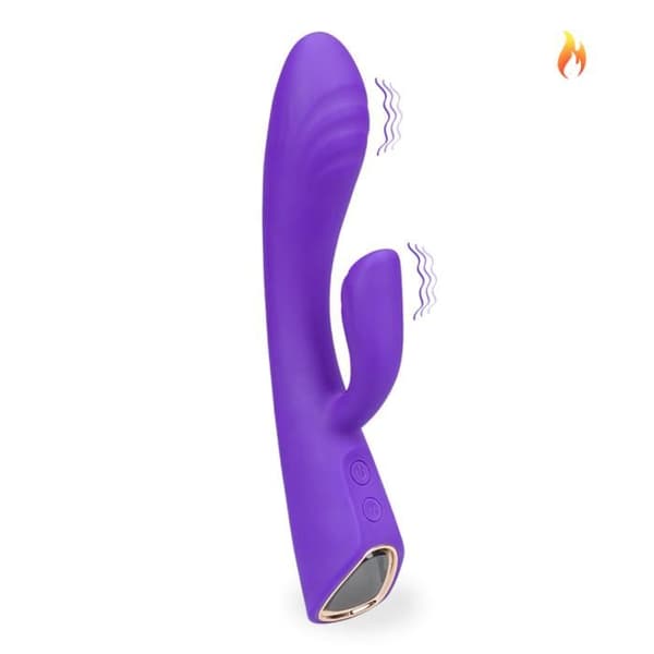 Vibromasseur kanin - Tiger - 18 lägen - Silikon - Vit - Medium