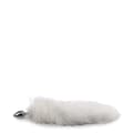 Miniatyrbild 4 av 4: Plugg - Fox tail - Vit päls - Aluminium - Anal