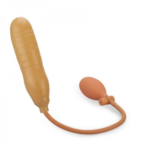 Uppblåsbar analdildo med pump