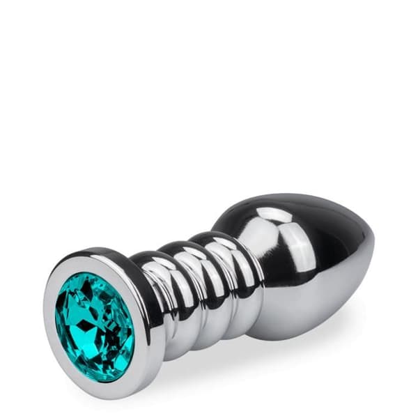XL ringad rosenknopp anal juvel - 8 färger
