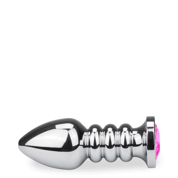 XL ringad rosenknopp anal juvel - 8 färger