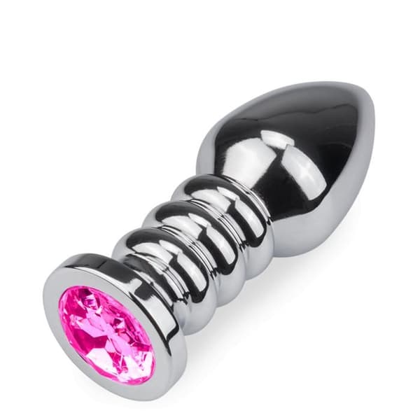 XL ringad rosenknopp anal juvel - 8 färger