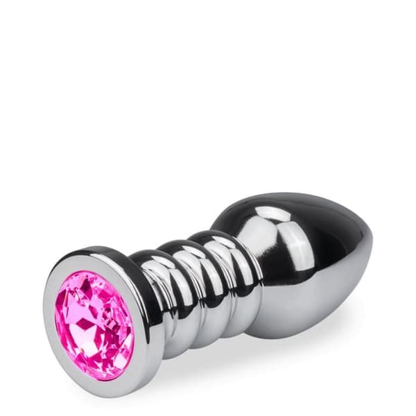XL ringad rosenknopp anal juvel - 8 färger