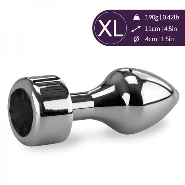Anal Jewel Rosebud Missile XL-Onyx