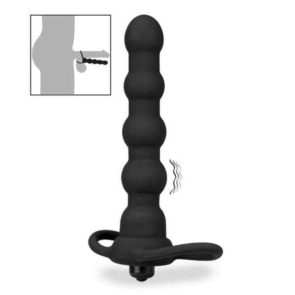 Double Penetrator Dildo - LOVE & VIBES - Silikon - 16 cm - Vibrerande - 2,7 cm diameter