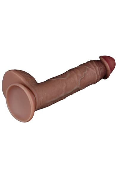 Lovetoy Dual Layered Silicone Dildo 23,5 cm Realistisk dildo