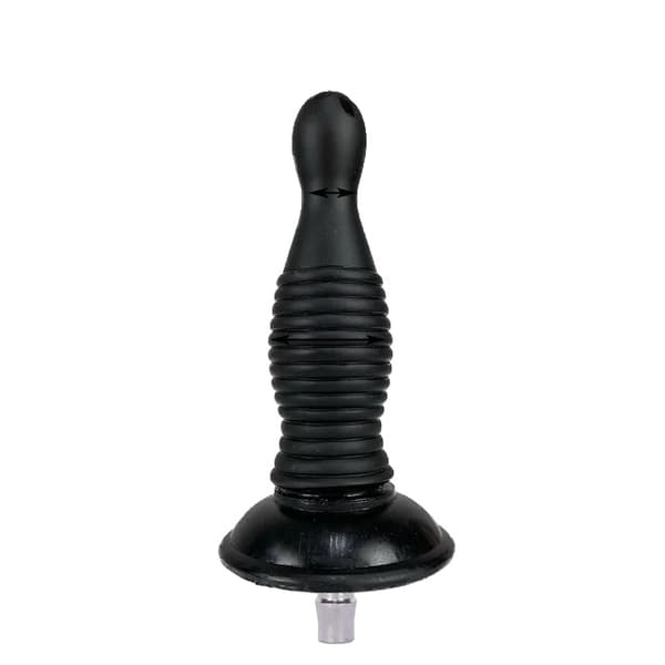 Sexmaskinsats, kompatibel med Vac U Lock, stora svarta dildos, FLD008