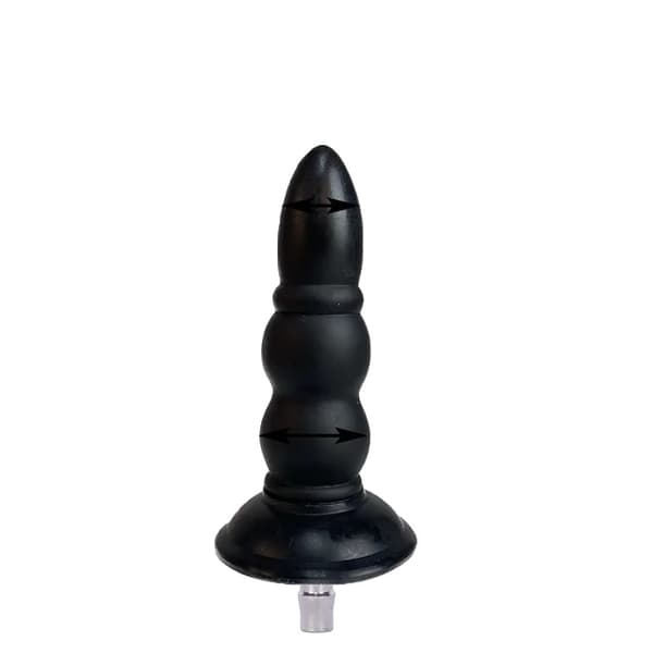 Sexmaskine-tilbehør, Vac U Lock-kompatibilitet, store sorte dildoer, FLD008