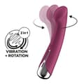 Miniatyrbild 5 av 7: Satisfyer Spinning G-Spot 1 Red
